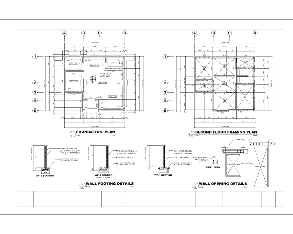 CAD drawings for a house extension in Manchester CAD plans for a two-storey house extension